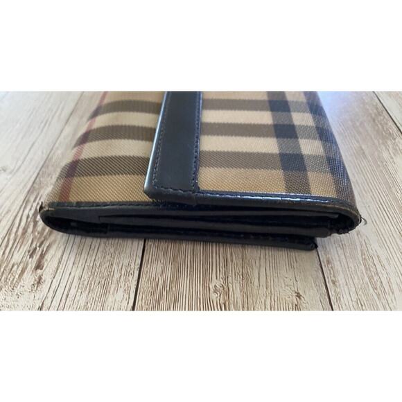 Burberry Wallet Women’s Large Tartan plaid Bifold Authentic - Picture 15 of 16